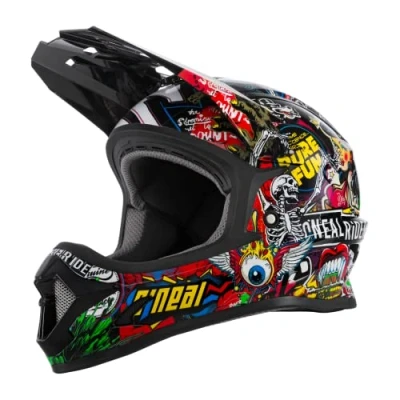 Imagen de O&#039;Neal Casco MTB Niños Downhill Carcasa ABS, aberturas de ventilación para una óptima y refrigeración, norma seguridad EN1078 Sonus Youth Crank Multi Talla L