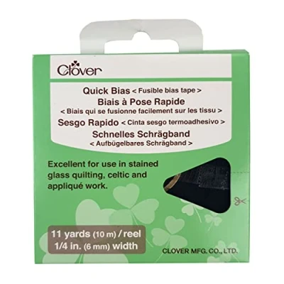 Imagen de Clover Fusible Quick Bias 11yd Black