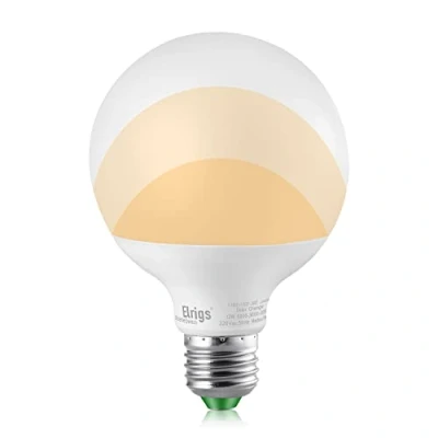 Imagen de Elrigs Bombilla de luz LED G95 E27 3 configuraciones, 12W(6000K) 12W(3000K) 3W(3000K), 220 voltios, No se necesita regulador, 100W equivalente, 1100/1100/260 Lumen, 9,5x9,5x13.8cm