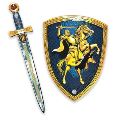 Imagen de Liontouch Espada y Escudo Caballero para Niños Set de Juego en Espuma con Tema Medieval a Caballo Armas Armaduras Seguras Disfraces