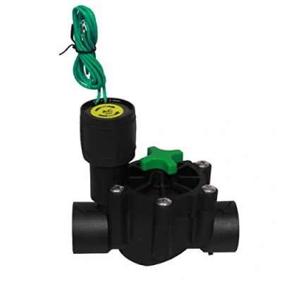 Imagen de válvula de riego industrial con control automático agua 24 V CA, solenoide 1 pulgada, apertura y cierre manual la