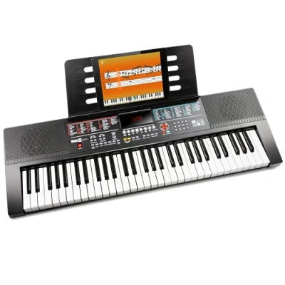 Imagen de Rockjam 61 Key piano de teclado con soporte partituras, nota Pegatinas y Lecciones