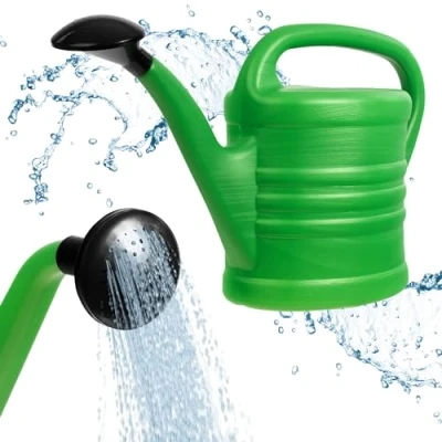 Imagen de KADAX Regadera de Plástico, para Interior y Exterior, Verde Herramientas jardinería, jardín, con Pico