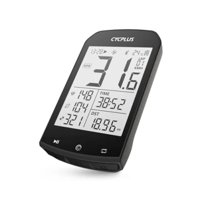 Imagen de CYCPLUS GPS Computadora para Bicicleta Velocímetro y odómetro Ant + Ciclismo inalámbrica Bluetooth con aplicación Pantalla LCD de 2,9 Pulgadas retroiluminación