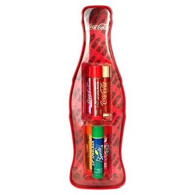 Imagen de Lip Smacker Coca Cola Vintage Tin Collection, 6 auténticos Smackers con sabor a en la icónica botella, Set de regalo para niños