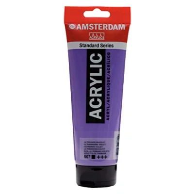 Imagen de Amsterdam Standard Series Colores Acrílicos Tubo 250 ml Azul Ultramar Violeta 507 (17125070)