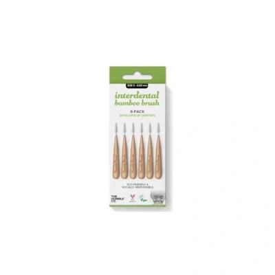 Imagen de Humble Interdental Brush Cepillos interdentales de bambú Tamaño 5 0.80 mm verde paquete 4 (4 x 6 piezas)