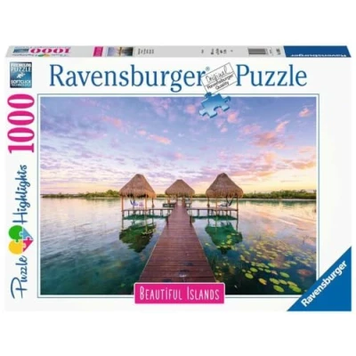 Imagen de Ravensburger Puzzle: Vista Tropical, Puzzle 1000 Piezas, Puzzles para Adultos, Piezas Pegamento Enmarcar, Rompecabezas Puzles Adultos Paisaje
