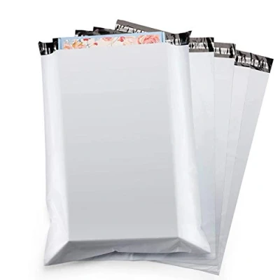 Imagen de Switory 100pc 48.3cmx61cm Grandes Bolsas para Envíos, Anuncios de correo polietileno blanco, Sobres envío embalaje