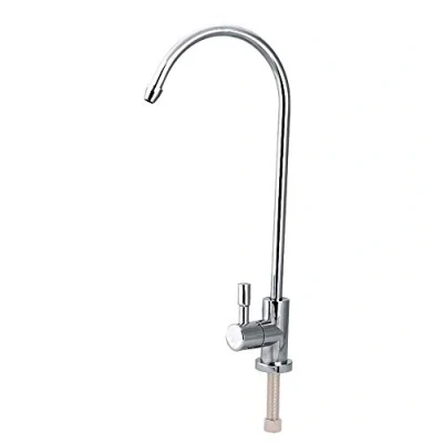 Imagen de DEWIN Grifo del Grifo, de La Cocina 1/4&quot; Acero Inoxidable Fregadero Cromado ósmosis Inversa Filtro Agua Potable