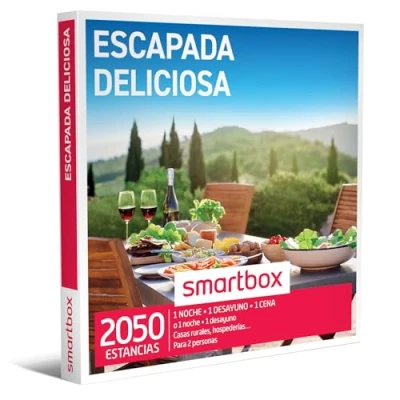 Imagen de Smartbox Caja Regalo Escapada Deliciosa Idea de para Parejas 1 Noche con Desayuno y Cena o Detalle 2 Personas