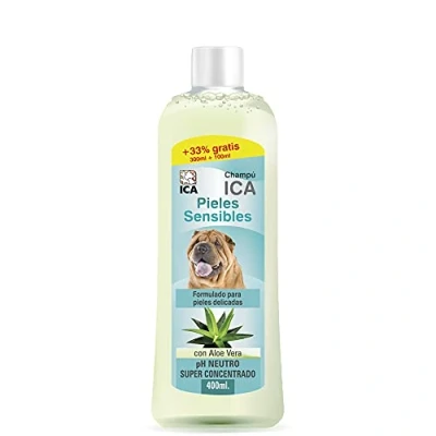 Imagen de ICA CHP18 Champú para Piel Sensible con Aloe Vera Perros