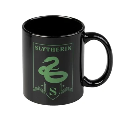 Imagen de Taza Harry Potter Slytherin café cerámica 355ml, regalos Tazas de café, desayuno: Merchandising Oficial