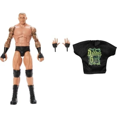 Imagen de Mattel WWE Elite Series116 Randy Orton figura de acción y accesorios, coleccionable 15,24cm con 25puntos articulación manos intercambiables, JCJ06