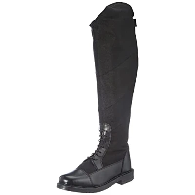 Imagen de HKM Botas de equitación unisex, estilo invierno, color negro, talla 30 EU
