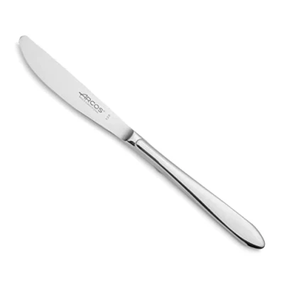 Imagen de Arcos Serie Berlin Cuchillo de Mesa Monoblock una Pieza en Acero Inoxidable 100 mm Microperlado Color Plata