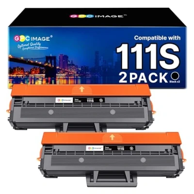 Imagen de GPC IMAGE D111S D111L Cartuchos de tóner Compatible para Samsung MLT Xpress SL M2070FW M2026W M2070W M2026 M2022W M2070 M2022 M2020 M2020W M2021 M2070F M2021W(2 Negro)