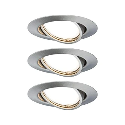 Imagen de Paulmann Base empotrado LED 3 ud step dim hierro
