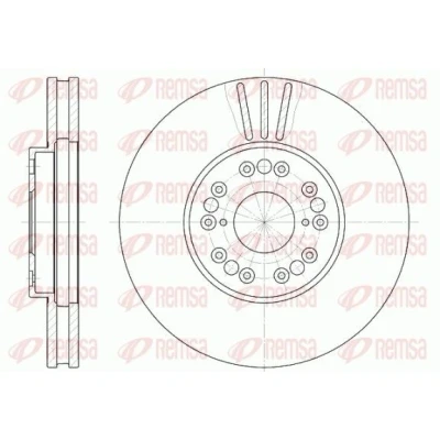 Imagen de REMSA 6793.10 Disco de freno Eje delantero 296, 296 32 5 ventilado LEXUS: IS I Berlina, Sportcross, GS II