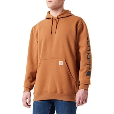Imagen de Carhartt, Hombre, Sudadera Con Logotipo Gráfico En La Manga, Ajuste Holgado, Tejido De Grosor Medio, Marrón Carhartt®, L