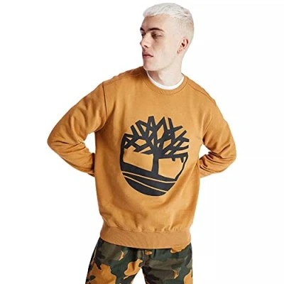 Imagen de Timberland YC CORE TREE LOGO CREW NECK Sudadera, Hombre, Talla: Large, Wheat boot/black