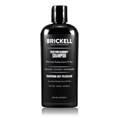 Imagen de Brickell Men&#039;s Champú para aliviar la caspa hombres, natural y orgánico, alivia elimina con Ziziphus Joazeiro, aloe aceite de jojoba (237 ml)