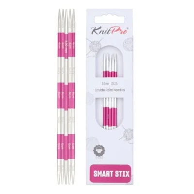 Imagen de KnitPro K42005 Agujas de Tejer: Doble Punta:, Metal, Rosa, 14cm x 3.00mm