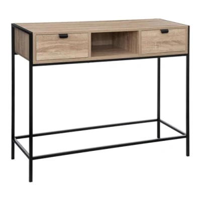 Imagen de 5five Consola aliaj de 2 cajones con Efecto Madera Negra