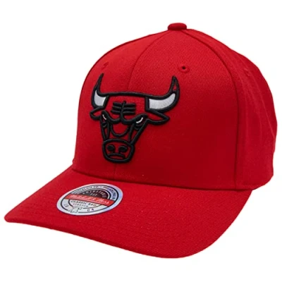 Imagen de Mitchell &amp; Ness NBA Chicago Bulls TEAM Ground Stretch Snapback Equipación de clubes, Hombre, Talla: One Size, Red