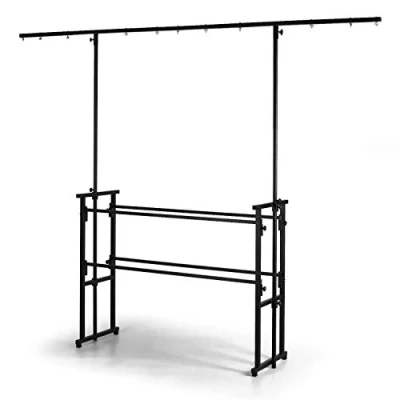 Imagen de Audibax DS10 Soporte Traverse para Luces de Discoteca Altura Regulable la Barra T 211 hasta 251 cm Iluminación con 11 Puntos Agarre Pies Goma Antideslizantes