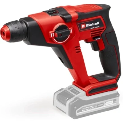 Imagen de Einhell Martillo perforador con batería TE HD 18/12 Li Solo Power X Change (iones de litio, 18 V, al adaptador brocas en el envío, 1.3 Joule, SDS +, 12 mm hormigón), Color Negro/Rojo