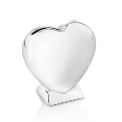 Imagen de Zilverstad 7280261 Hucha, bañada en Plata, 9 x 4 cm, diseño de corazón con Pedestal