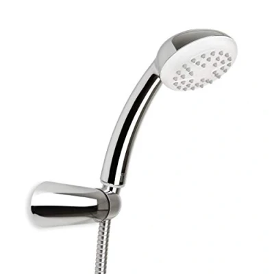 Imagen de TATAY Kit Alcachofa Ducha Vanity con Soporte y Manguera 1.5M, 8,5 cm de Diámetro, ABS, 1 posición, Sistema Ahorro Agua Antical, Fácil Limpieza, Cromado