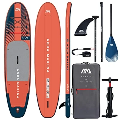 Imagen de Aqua Marina Atlas Tabla de Remo Inflable 12 pies (iSUP), 366 cm Longitud