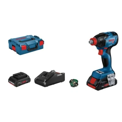 Imagen de Bosch Professional 18V System GDX 210 C LLave de impacto a batería (Brushless, Nm, Connectivity, 2 baterías ProCORE x 4.0Ah, en L BOXX)