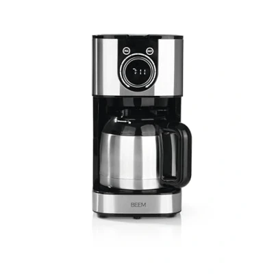 Imagen de BEEM FRESH AROMA SWITCH Cafetera de filtro Thermo Acero inoxidable Jarra térmica 1 l Elegante rueda control Temporizador 24 horas 800 W Para 4 8 tazas