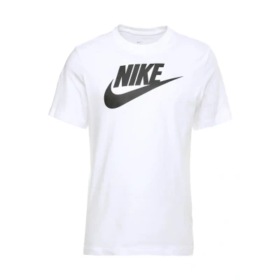 Imagen de Nike Sportswear TEE ICON Futura Unisex Camiseta estampada, Hombre, Talla: XS, White/black