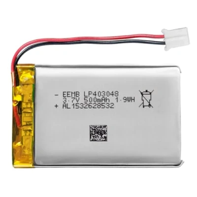 Imagen de EEMB Lithium Polymer batería 3.7V 500mAh 403048 Paquete de Recargable Lipo con Conector JST para VXI Blue Parrott: confirme la polaridad del Dispositivo y Antes Comprar