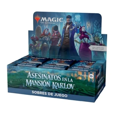 Imagen de Caja de sobres juego Asesinatos en la mansión Karlov, Magic: The Gathering 36 sobres, 504 cartas Magic, Versión Español