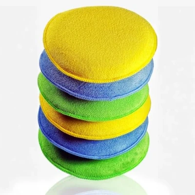 Imagen de Glart H46PP Pack de 6 esponjas microfibra con forma disco, 130 x 25 mm, Multicolor