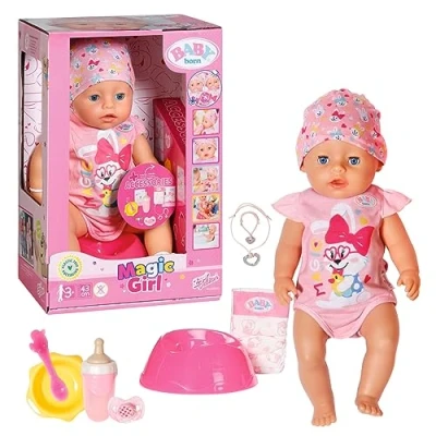 Imagen de BABY born Zapf Creation 835005 Magic Girl 43 cm con maniquí mágico y 10 características realistas