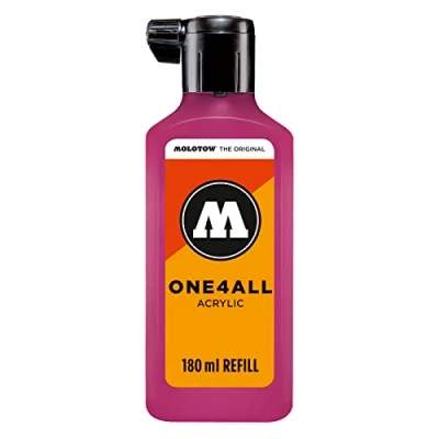 Imagen de Molotow mo692232 Refill one4all, recarga para marcador permanente 180 ml, 1 pieza, Magenta