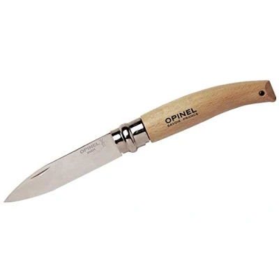 Imagen de Opinel O001070 Navaja con Hoja de Acero Inoxidable, Unisex, Beige, 3.5 cm