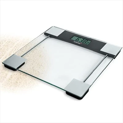 Imagen de Korona Svenja 74551 Báscula digital personal Capacidad de carga 180 kg, graduación 100 g Cristal seguridad Diseño atemporal Pilas incluidas