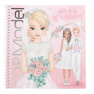 Imagen de Depesche 13529 TOPModel Dress me Up Libro 24 páginas preimpresas para Colorear, Incl. 11 Hojas de Pegatinas, Paper, Multicolour, One Size