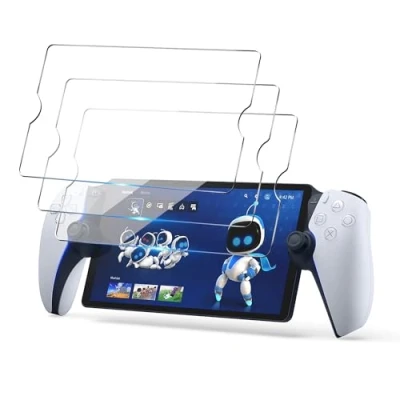 Imagen de IBETEK 3 Piezas Protector de Pantalla para Sony PS5 Playstation Portal Pantalla, Dureza 9H Vidrio Templado Accesorios,