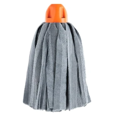 Imagen de MAYA Fregona MAX Pro Tiras. Limpieza para Todo Tipo de Suelos. 100 % Microfibra. Super Absorbente y No Raya. Rosca Universal. Pack 1 (Naranja)