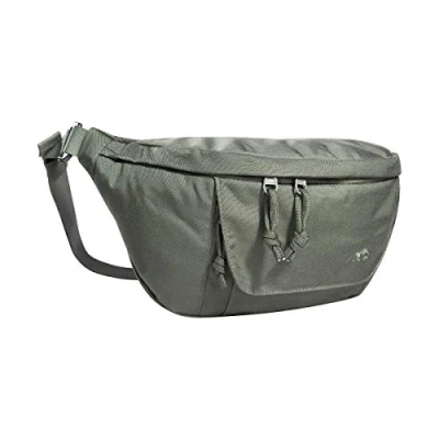 Imagen de Tasmanian Tiger TT Modular Hip Bag II Riñonera táctica Universal con 5 litros de Volumen, Tres Compartimentos y Panel Hook and Loop MOLLE, para Uso Deportivo, Trekking, Exterior, Stone Grey Olive IRR