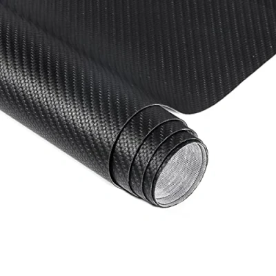 Imagen de Cuero Adhesivo 150 x 40 cm, Parche de Adhesivo, Polipiel para Tapizar Sofás, Asientos coche, Muebles, Reparación y Renovación (Patrón Trenzado Negro)