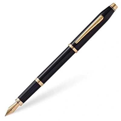 Imagen de Cross Century II 419 1MF Pluma estilográfica con detalles en oro de 23 K, color negro
